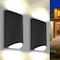 Luxrite Modern Up and Down LED Porch Lights Outdoor 9W/12W/15W 3CCT 3000K-5000K IP65 8 Aluminum ETL, 2PK LR40326-2PK - alternate 1